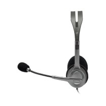 Headphones with Microphone Logitech 981-000593 Black Grey