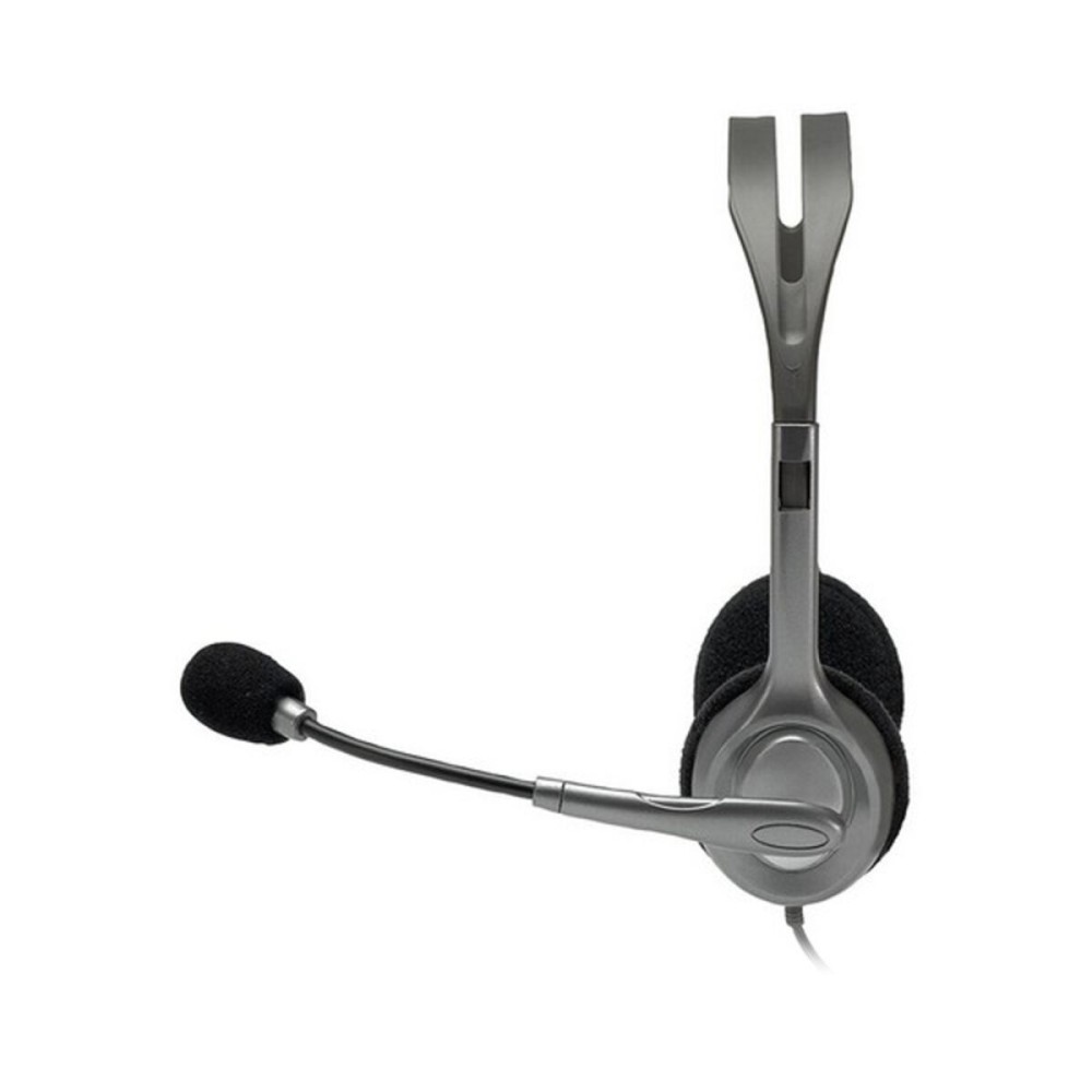 Headphones with Microphone Logitech 981-000593 Black Grey