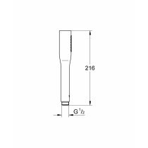 Pomme de douche Grohe 27458000 Chrome 1 Position