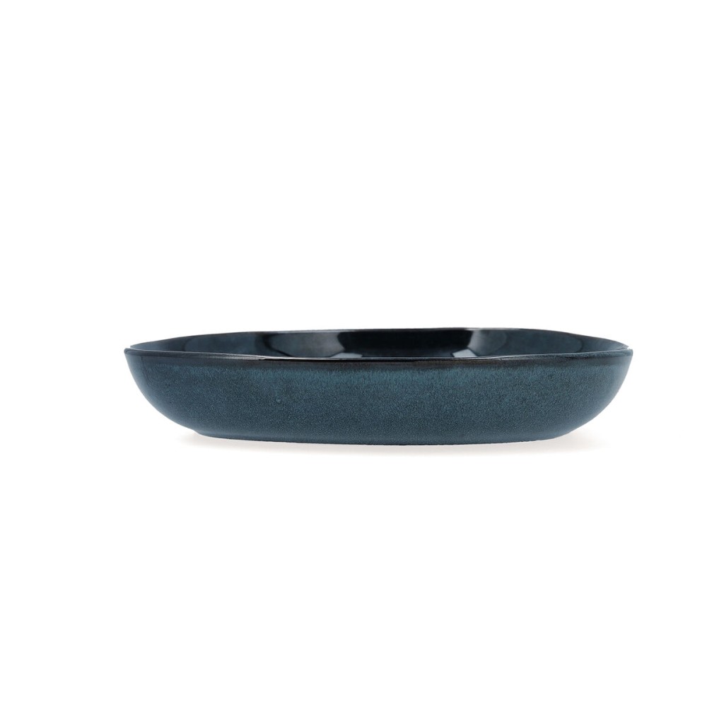 Deep Plate Bidasoa Ikonic Ceramic Blue (20,5 x 19,5 x 3,3 cm) (Pack 6x)