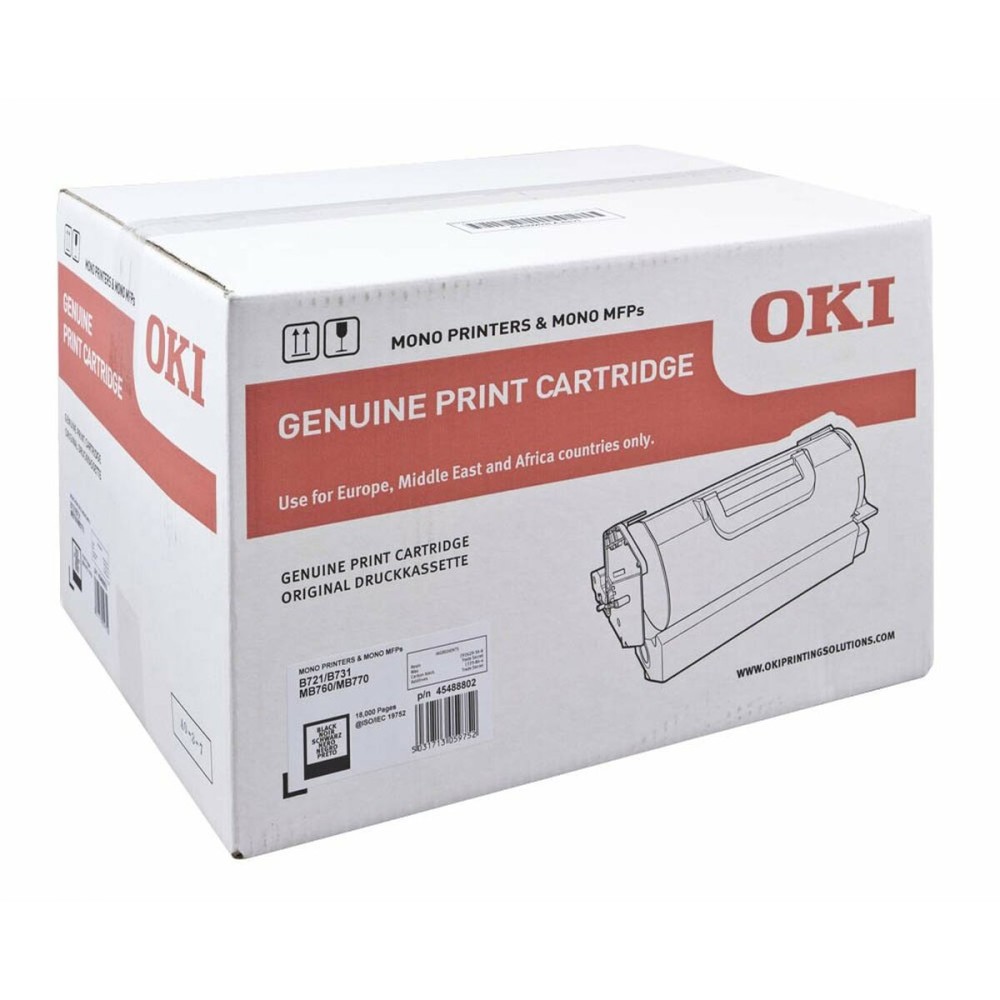 Original Toner OKI 45488802 Schwarz