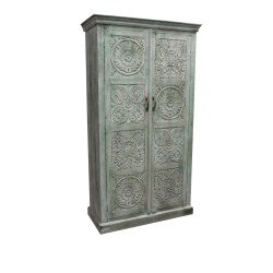 Cupboard Romimex Brown Mango wood 100 x 193 x 43 cm