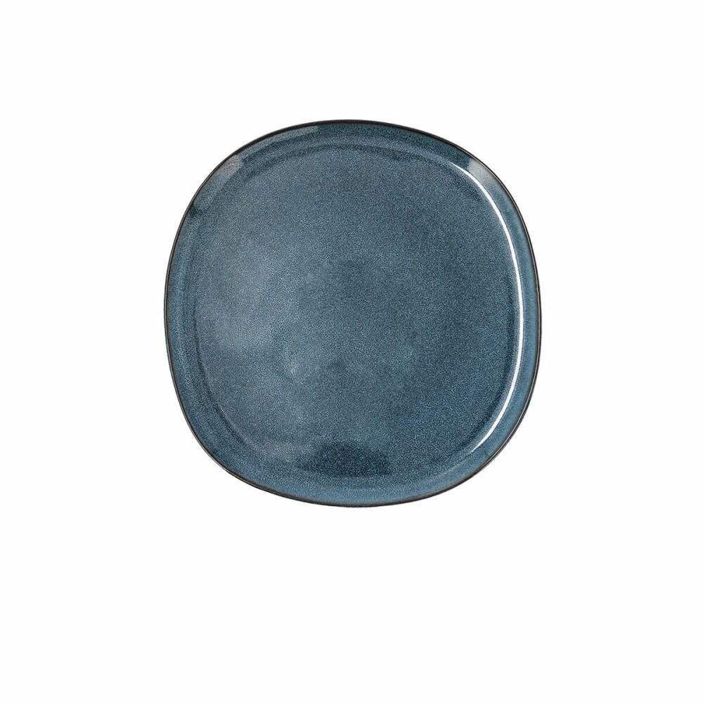 Assiette plate Bidasoa Ikonic Céramique Bleu (20,2 x 19,7 x 1,3 cm) (Pack 6x)