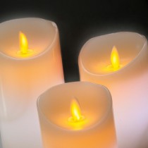 Multicolour Flame-Effect LED Candles with Remote Control Lendles InnovaGoods 3 Units White (Refurbished B)