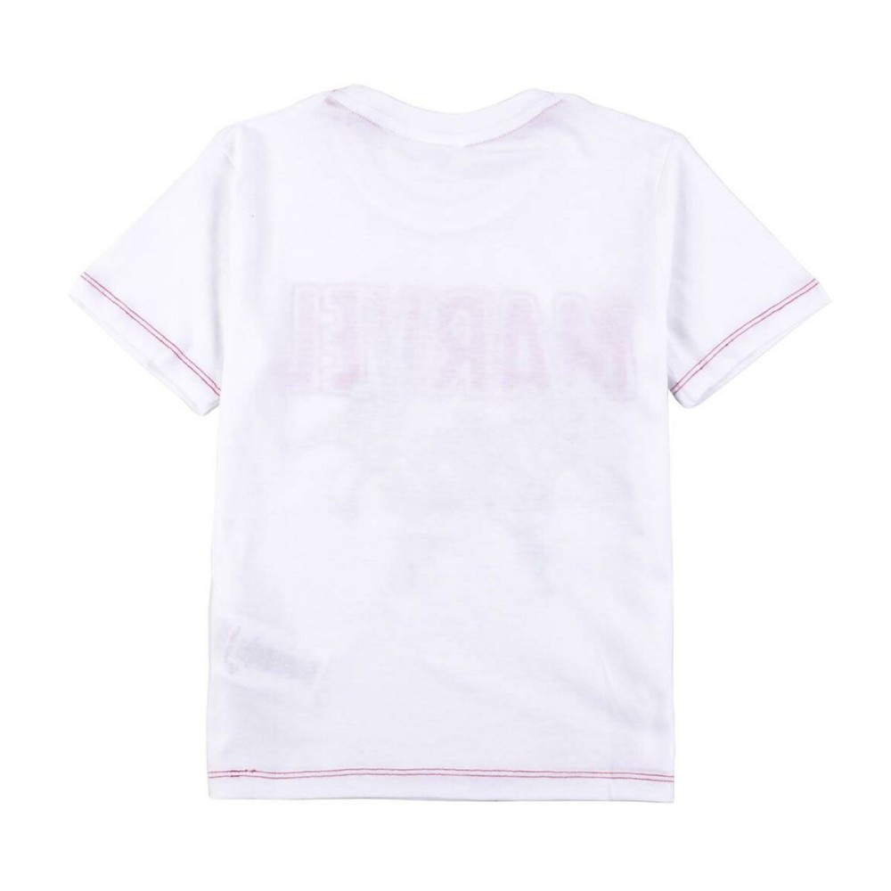 T shirt à manches courtes Enfant Marvel Blanc