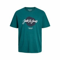 Men’s Short Sleeve T-Shirt Jack & Jones tiley Crew Deep Teal Blue