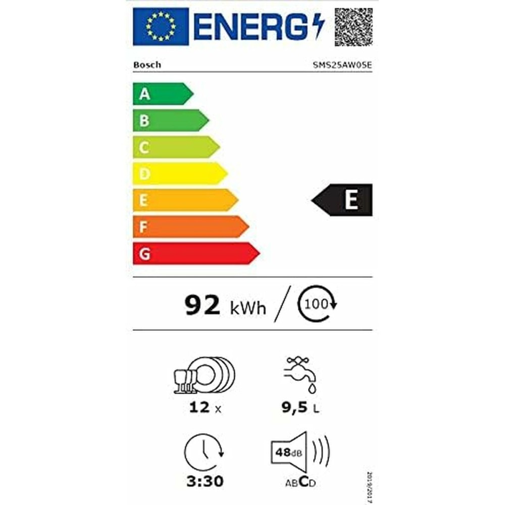 Lave-vaisselle BOSCH SMS25AW05E Blanc 60 cm