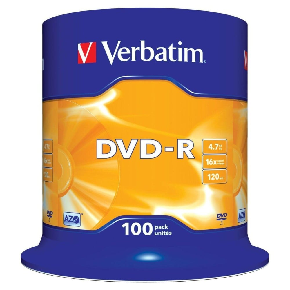 DVD-R Verbatim Matt Silver 100 Stück 4,7 GB 16x