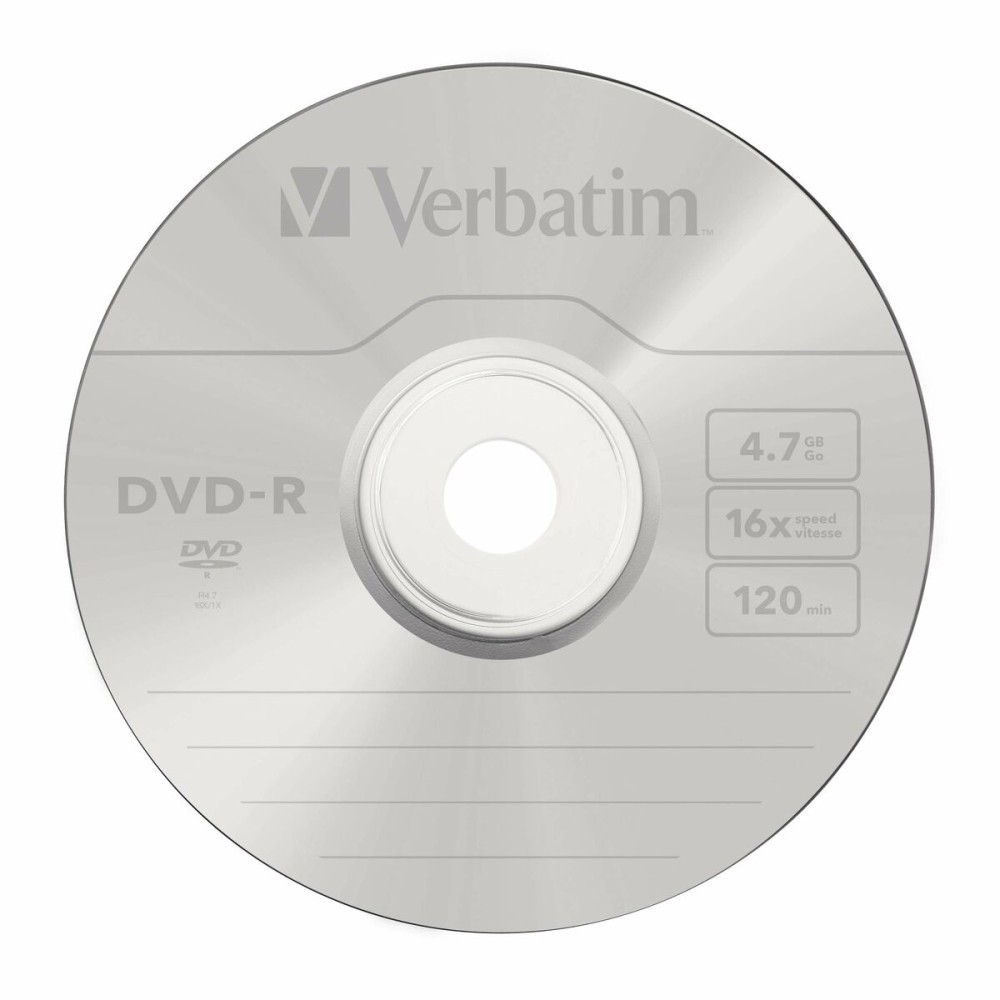 DVD-R Verbatim Matt Silver 100 Units 4,7 GB 16x