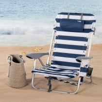 Strandstuhl Aktive Blau Weiß 50 x 76 x 45 cm (2 Stück)