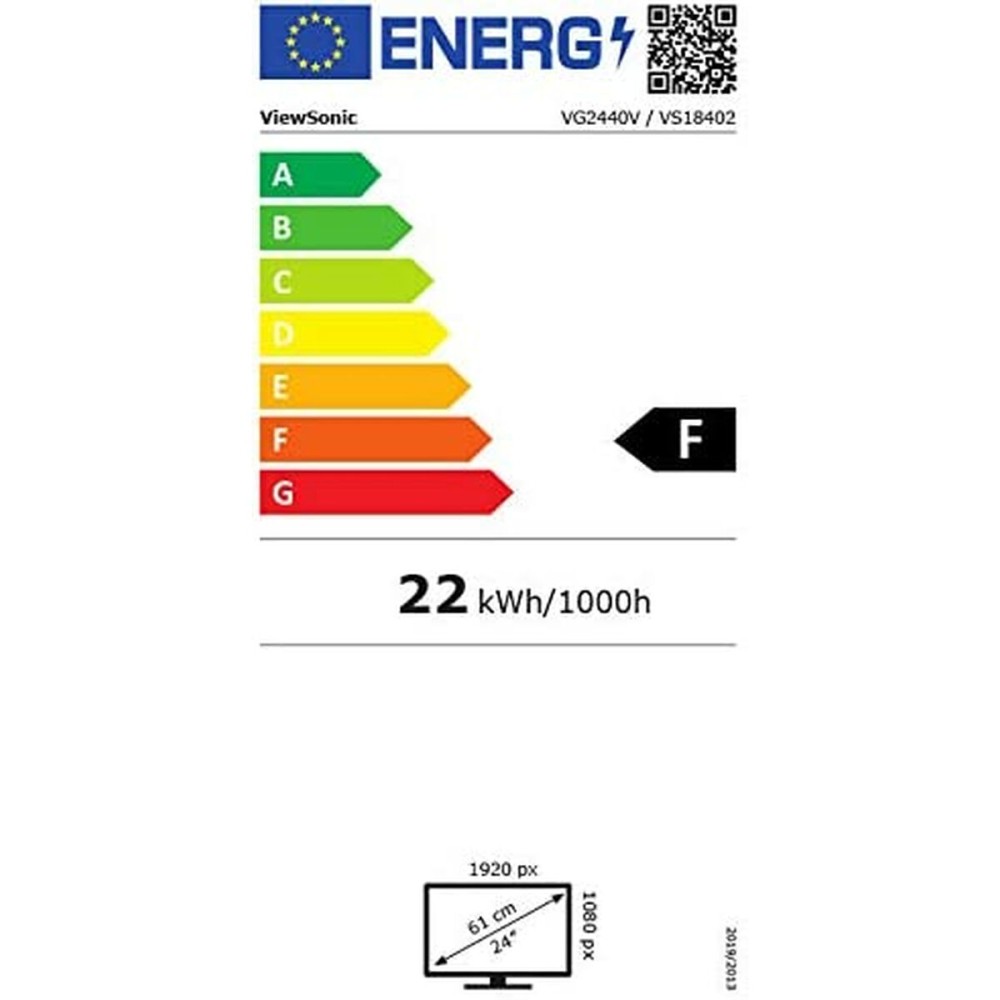 Écran ViewSonic 24" LED IPS Flicker free