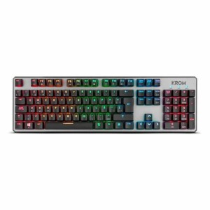 Tastatur Krom NXKROMKRNL Schwarz Qwerty Spanisch