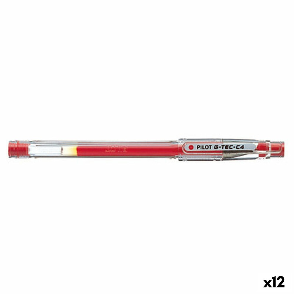 Gel-Stift Pilot G-TEC C4 Rot 0,2 mm (12 Stück)