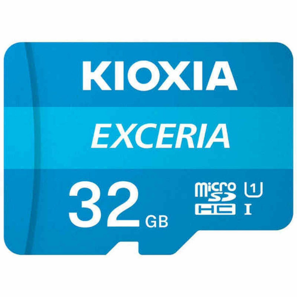 Carte Mémoire Micro SD avec Adaptateur Kioxia Exceria 32 GB UHS-I Cours 10 Bleu