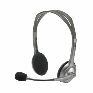 Casques avec Microphone Logitech 981-000271 2 x Jack 1,4 m Noir Gris