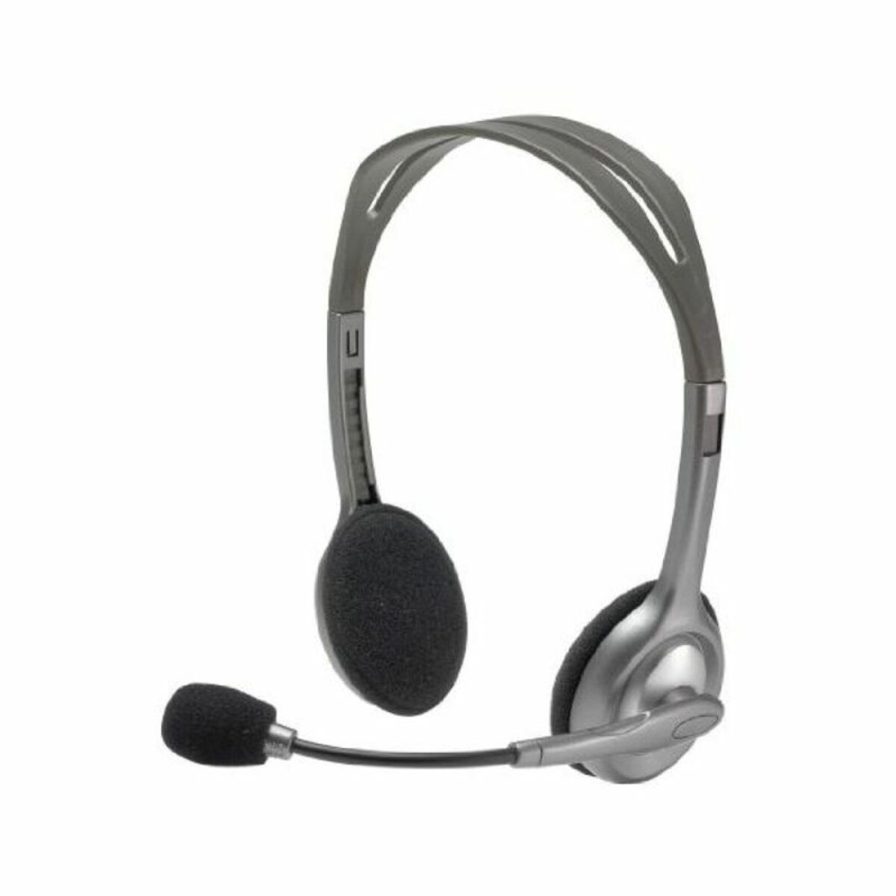 Headphones with Microphone Logitech 981-000271 2 x Jack 1,4 m Black Grey