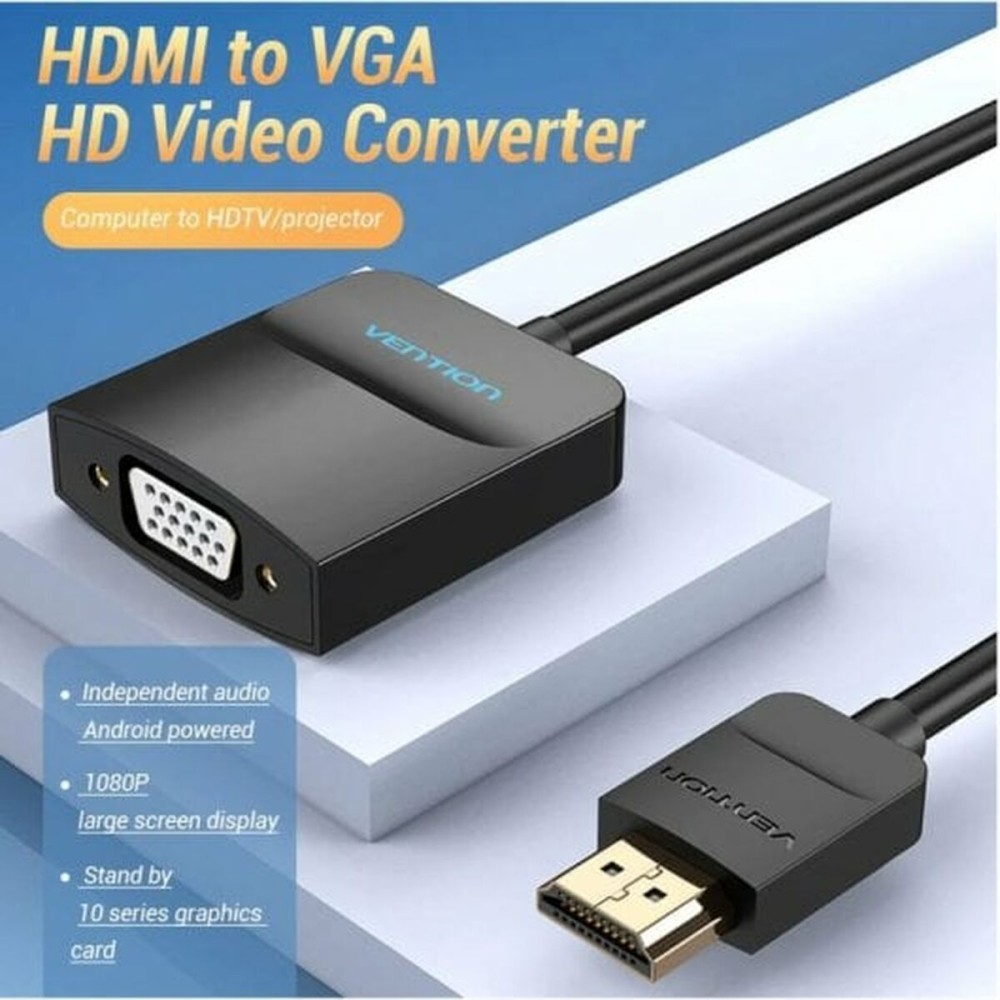 HDMI to VGA Adapter Vention Black