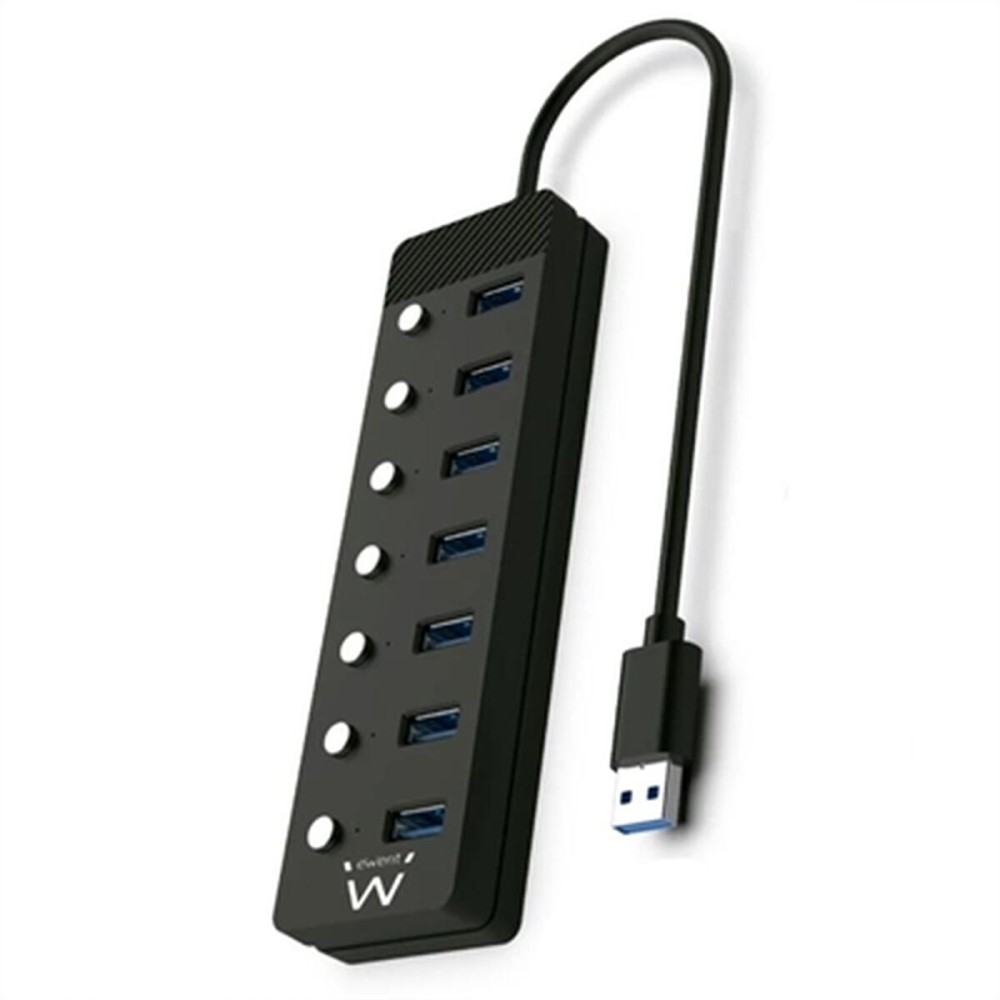 Hub USB Ewent EW1147 Schwarz