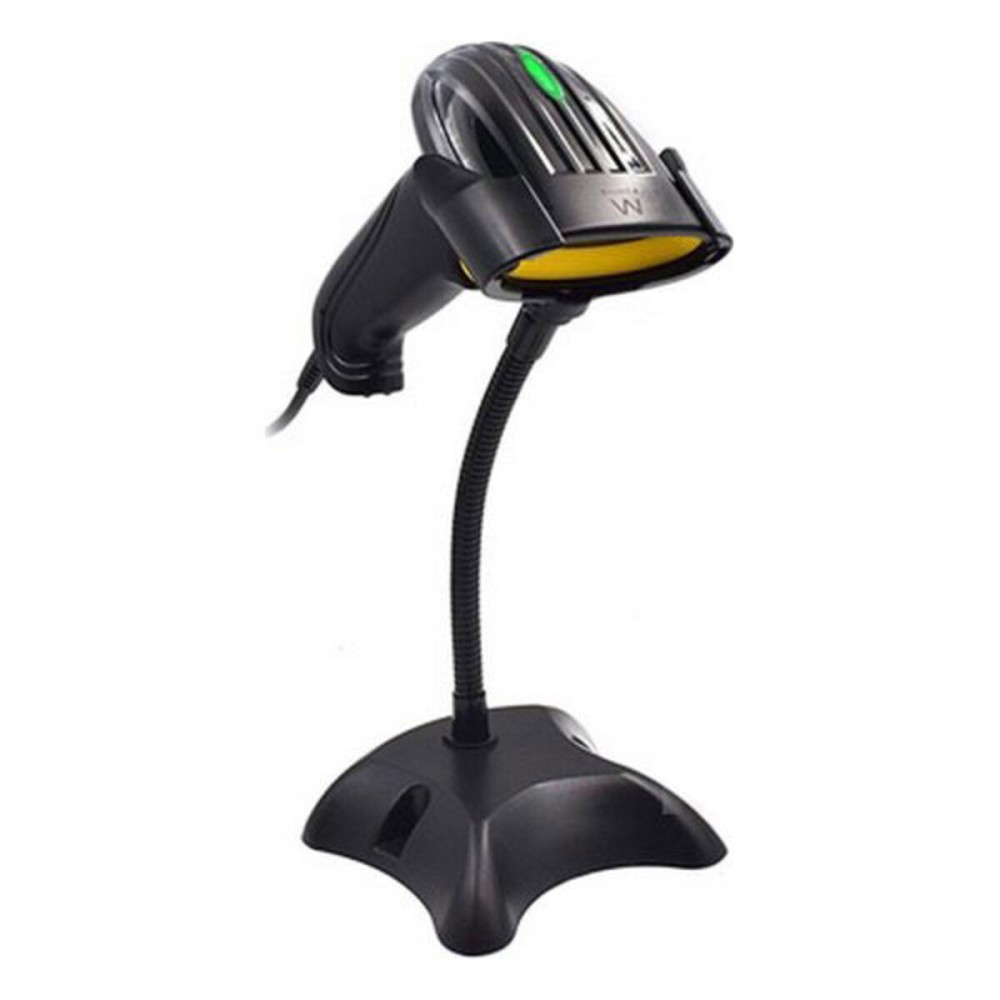 Barcode Reader with Support Ewent EW3410 LED USB Black