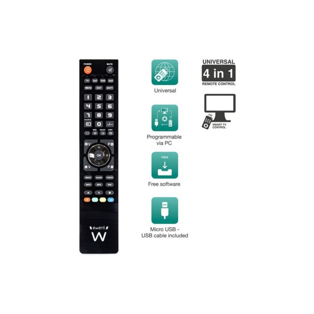 Universal Remote Control Ewent EW1570