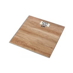 Digitale Personenwaage EDM Kristall Holz 180 kg (26 x 26 x 2 cm)