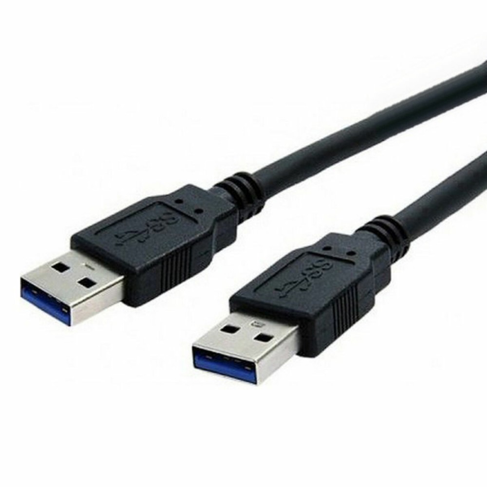 USB 3.0 A to USB A Cable NANOCABLE 10.01.1002-BK Black 2 m (1 Unit)