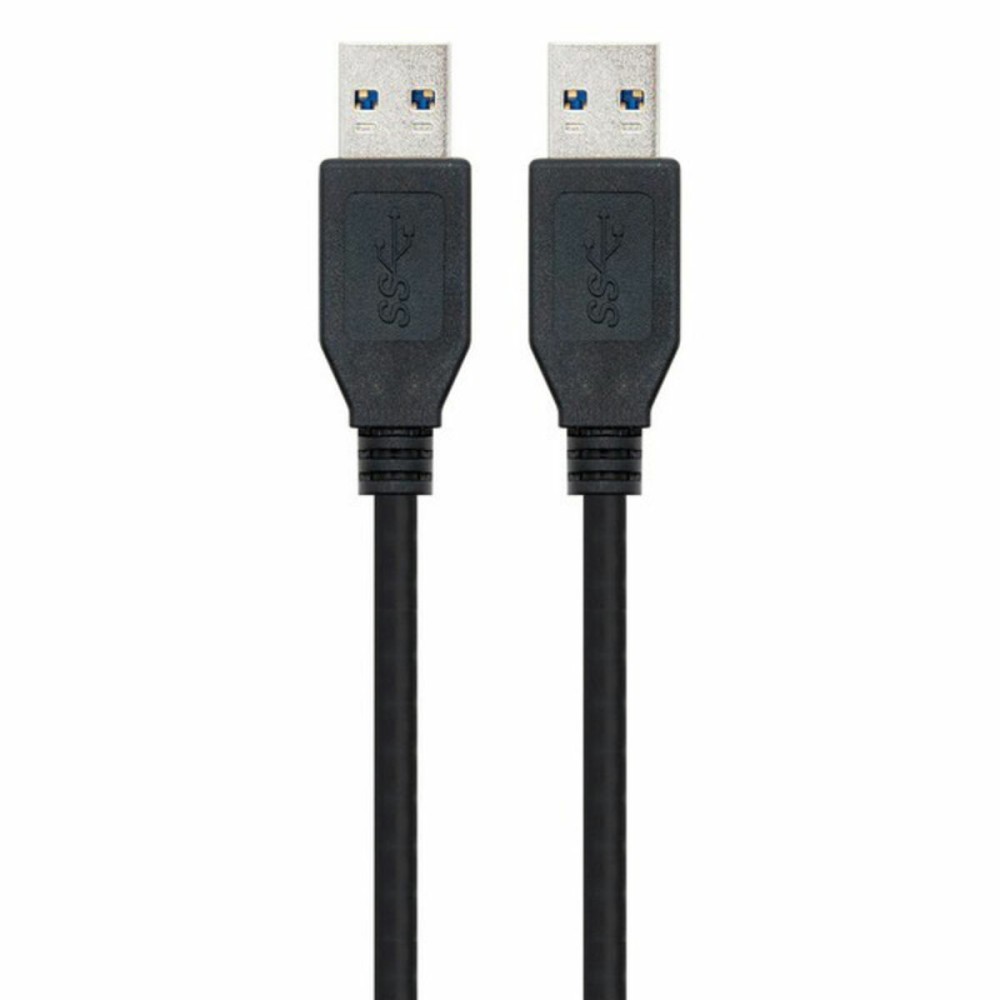 Câble USB 3.0 A vers USB A NANOCABLE 10.01.1002-BK Noir 2 m (1 Unité)