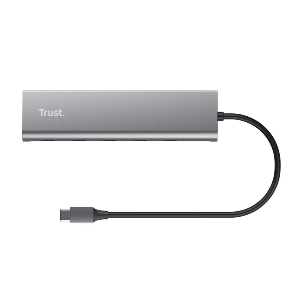 USB Hub Trust 25136 Silver 10 cm (1 Unit)