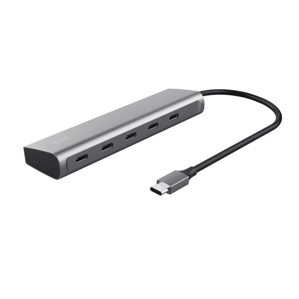 USB Hub Trust 25136 Silver 10 cm (1 Unit)