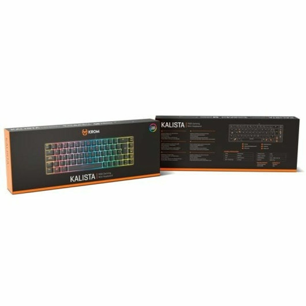 Clavier et Souris Gaming Krom NXKROMKALISTASP Noir