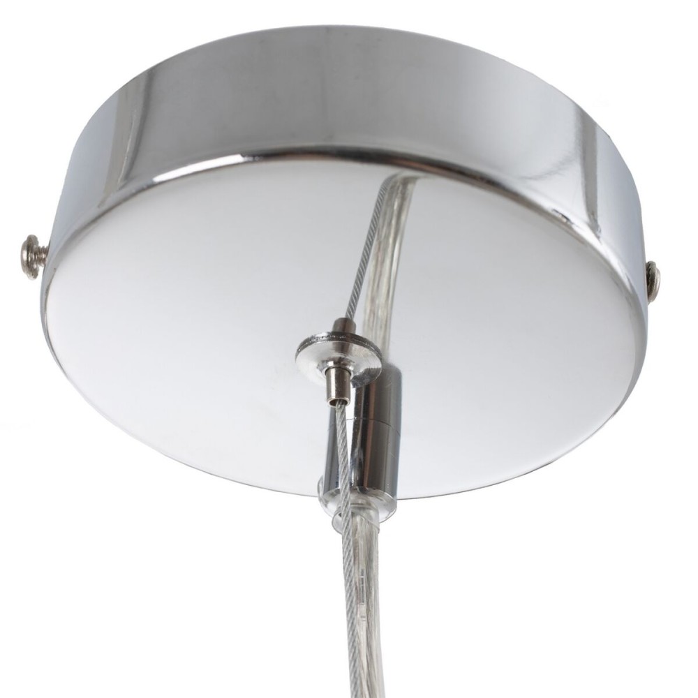 Ceiling Light 28 x 28 x 120 cm Crystal Metal Silver Ø 28 cm