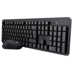 Tastatur mit Maus Trust TKM-360 Schwarz Qwerty Spanisch