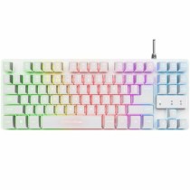 Clavier pour jeu Trust GXT 833W Blanc Espagnol Qwerty QWERTY