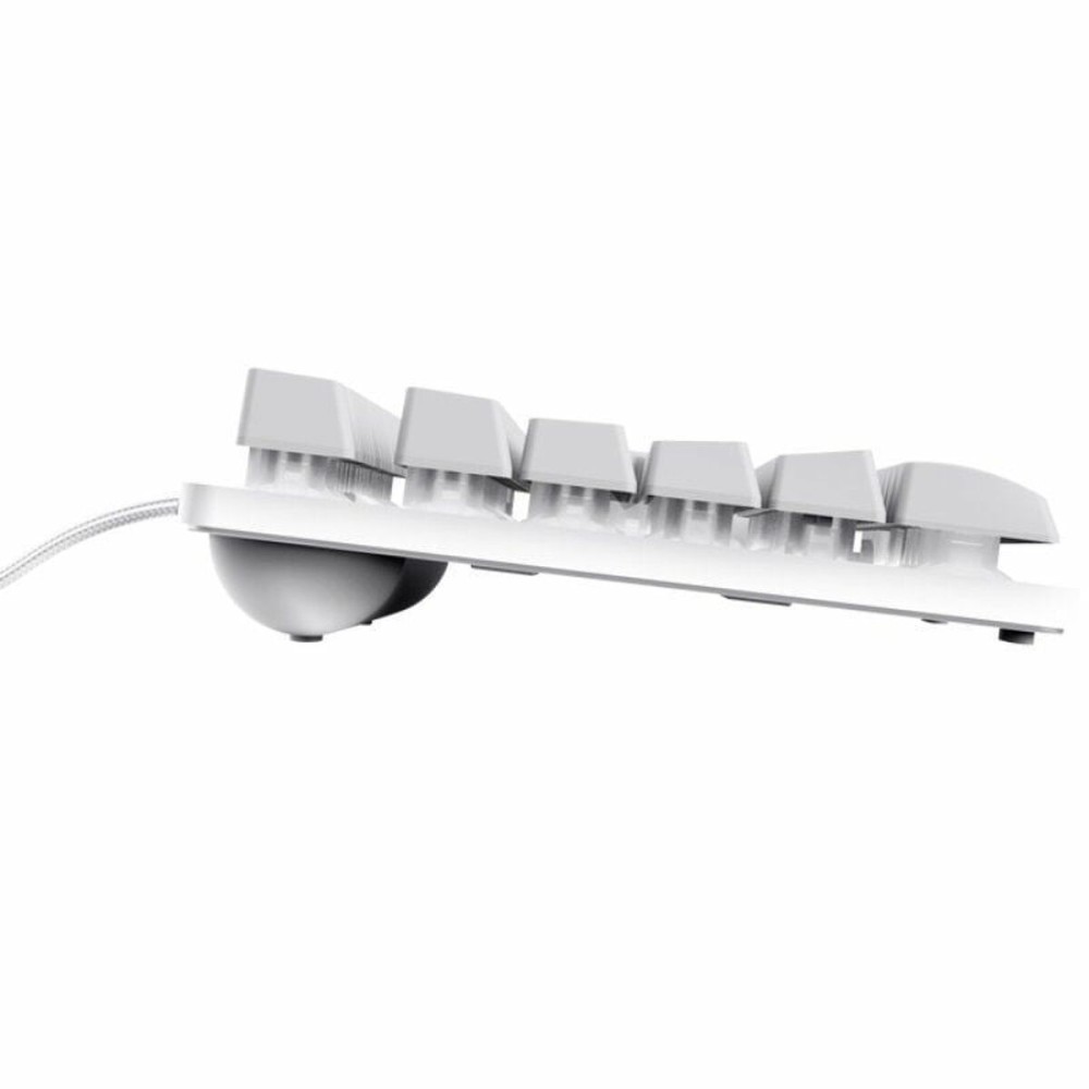 Clavier pour jeu Trust GXT 833W Blanc Espagnol Qwerty QWERTY