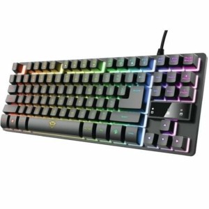 Gaming Keyboard Trust 24067 Black Black/Silver Spanish Qwerty