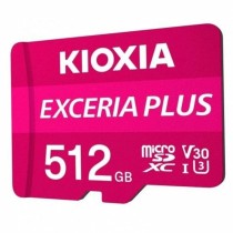 Micro SD Memory Card with Adaptor Kioxia PLUS UHS-I C10 R98 512 GB