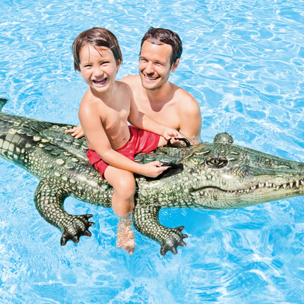 Personnage pour piscine gonflable Intex Crocodile Vert