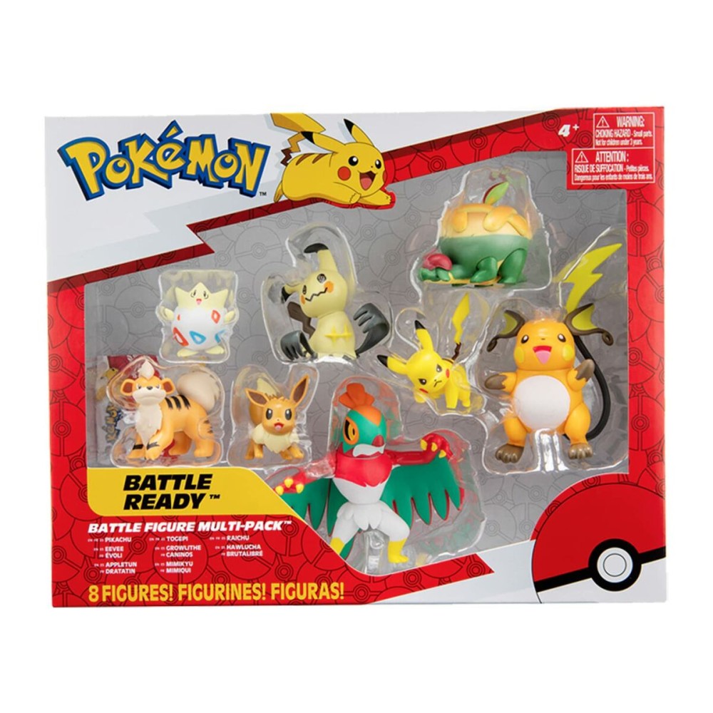 Actionfiguren Bandai Pokémon Satz 8 Stücke