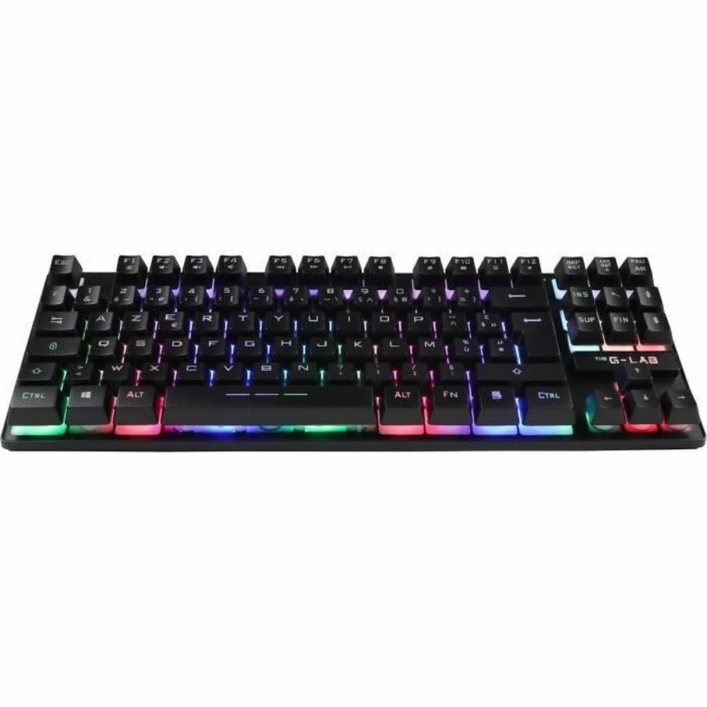 Gaming Keyboard The G-Lab KEYZ CAESIUM TKL WIRELESS Black AZERTY