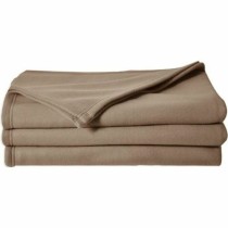 Decke Poyet  Motte POLECO Taupe 240 x 260 cm 100 % polyester