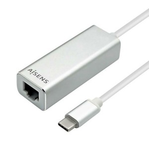 USB to Ethernet Adapter Aisens A109-0341 USB 3.1 Silver 15 cm