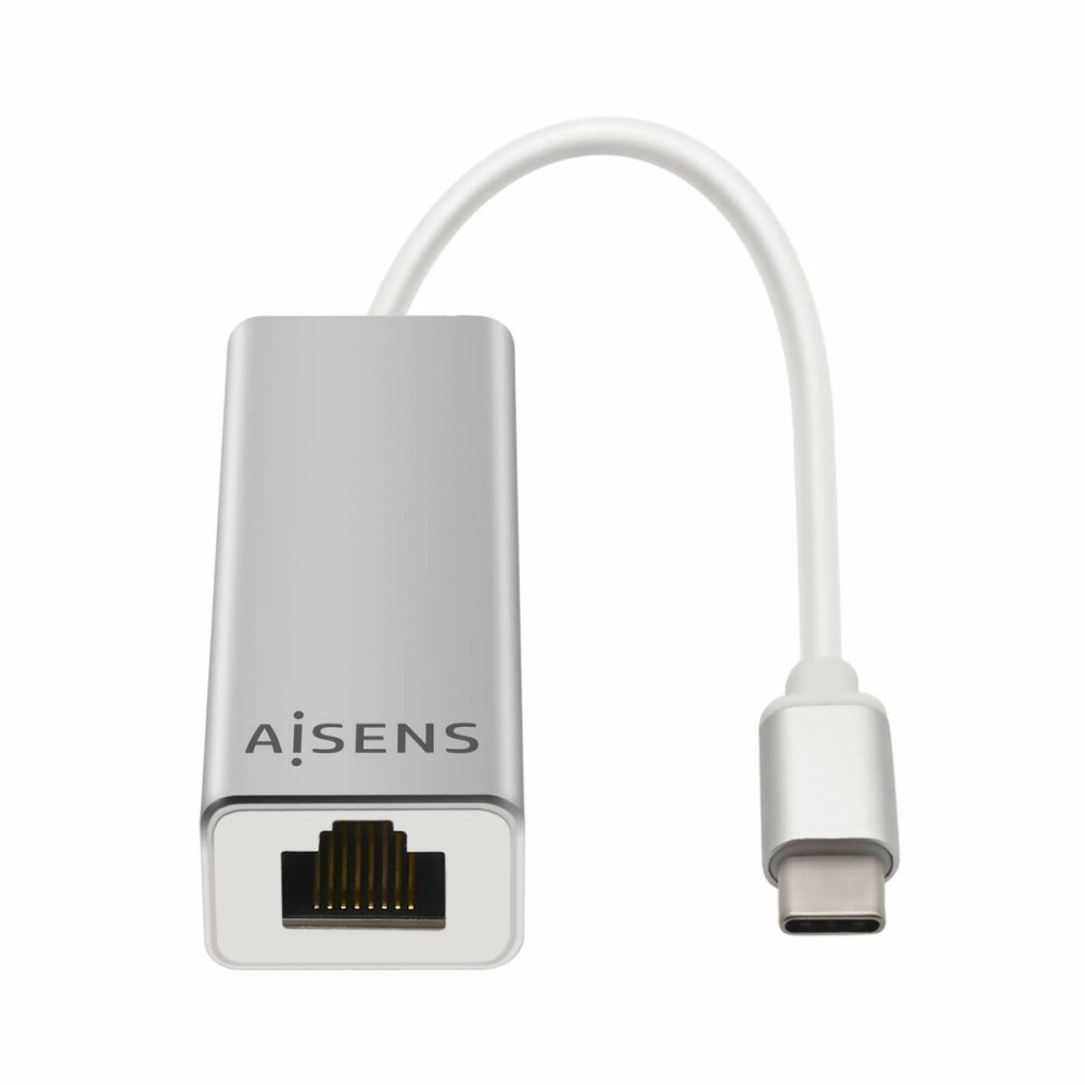 USB-zu-Ethernet-Adapter Aisens A109-0341 USB 3.1 Silberfarben 15 cm