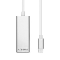 USB to Ethernet Adapter Aisens A109-0341 USB 3.1 Silver 15 cm