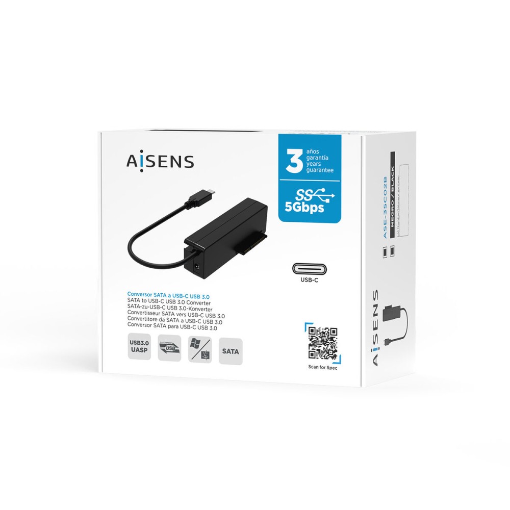 USB to SATA Hard Disk Adaptor Aisens ASE-35C02B