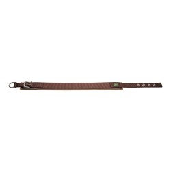 Dog collar Hunter Neoprene Reflect Brown (49-56 cm)