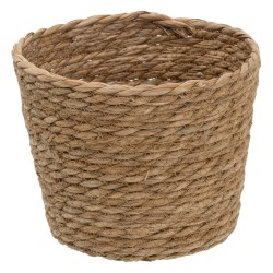 Set of Baskets Natural 17 x 17 x 20 cm Natural Fibre (3 Pieces)