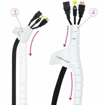 Kabel-Ordnungshilfe NANOCABLE 10.36.0002-W Weiß