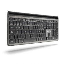 Keyboard and Mouse NGS ECLIPSEKIT Grey QWERTY