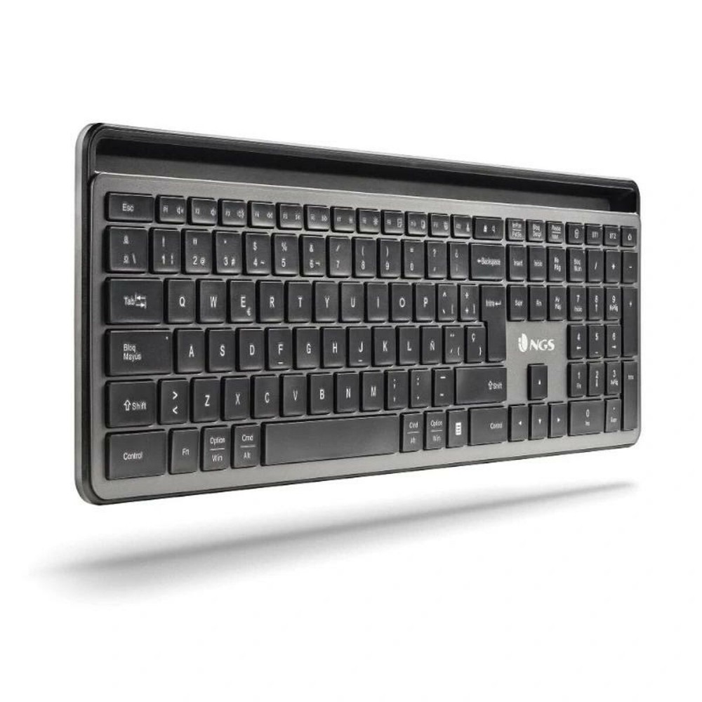 clavier et souris NGS ECLIPSEKIT Gris QWERTY