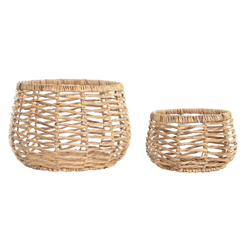 Set de basket DKD Home Decor Fibre (48 x 48 x 33 cm)